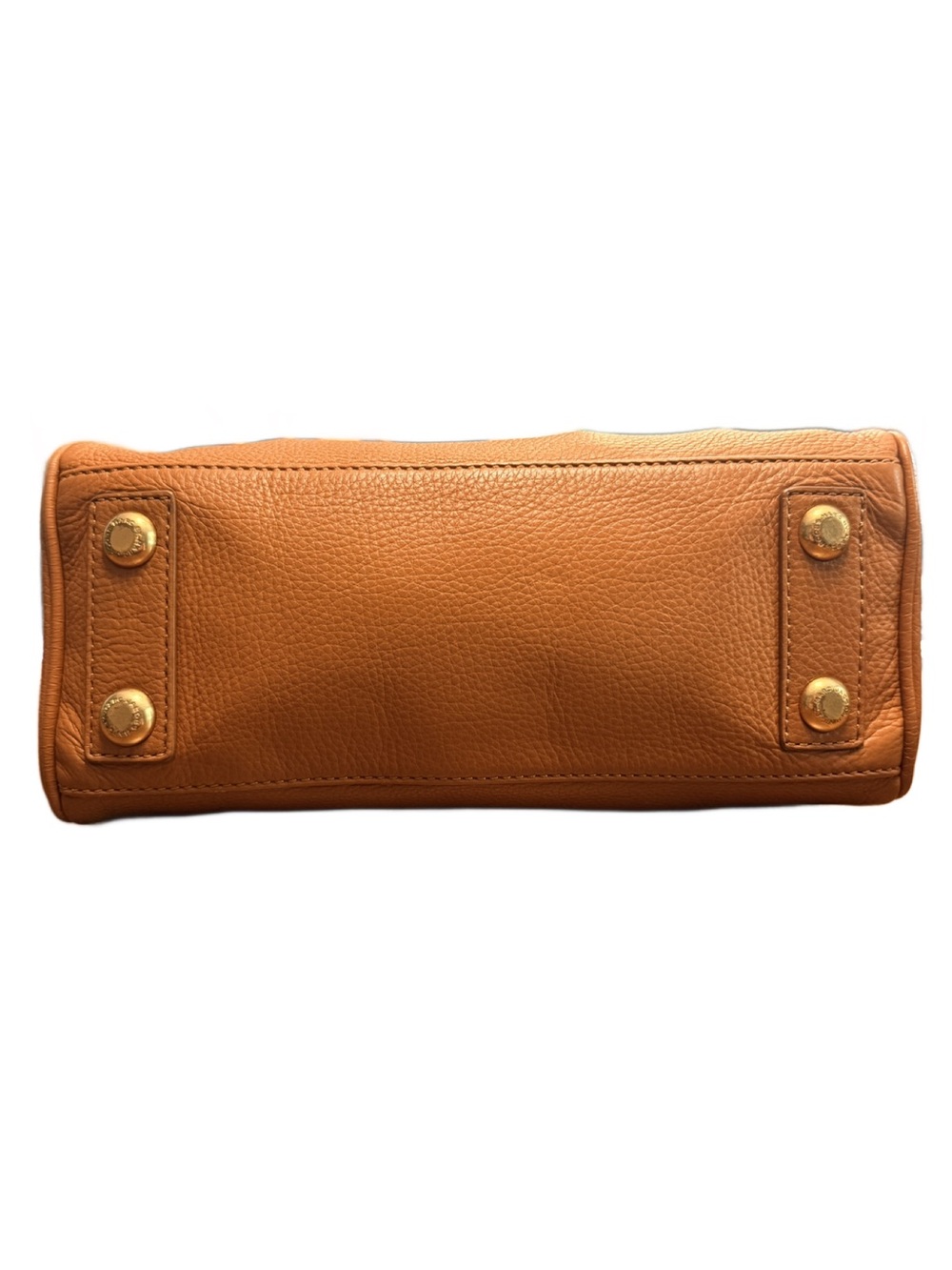 Marc by Marc Jacobs Too Hot to Handle Satchel Cognac Gold Pebbled Leather - Picture 4 of 13